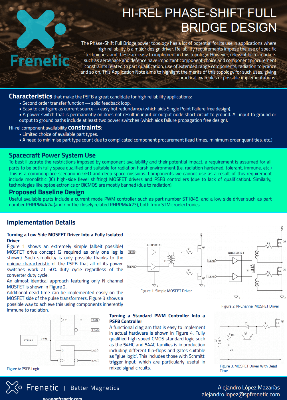 HI-REL PHASE-SHIFT FULL BRIDGE DESIGN HI-REL PHASE-SHIFT FULL BRIDGE DESIGN